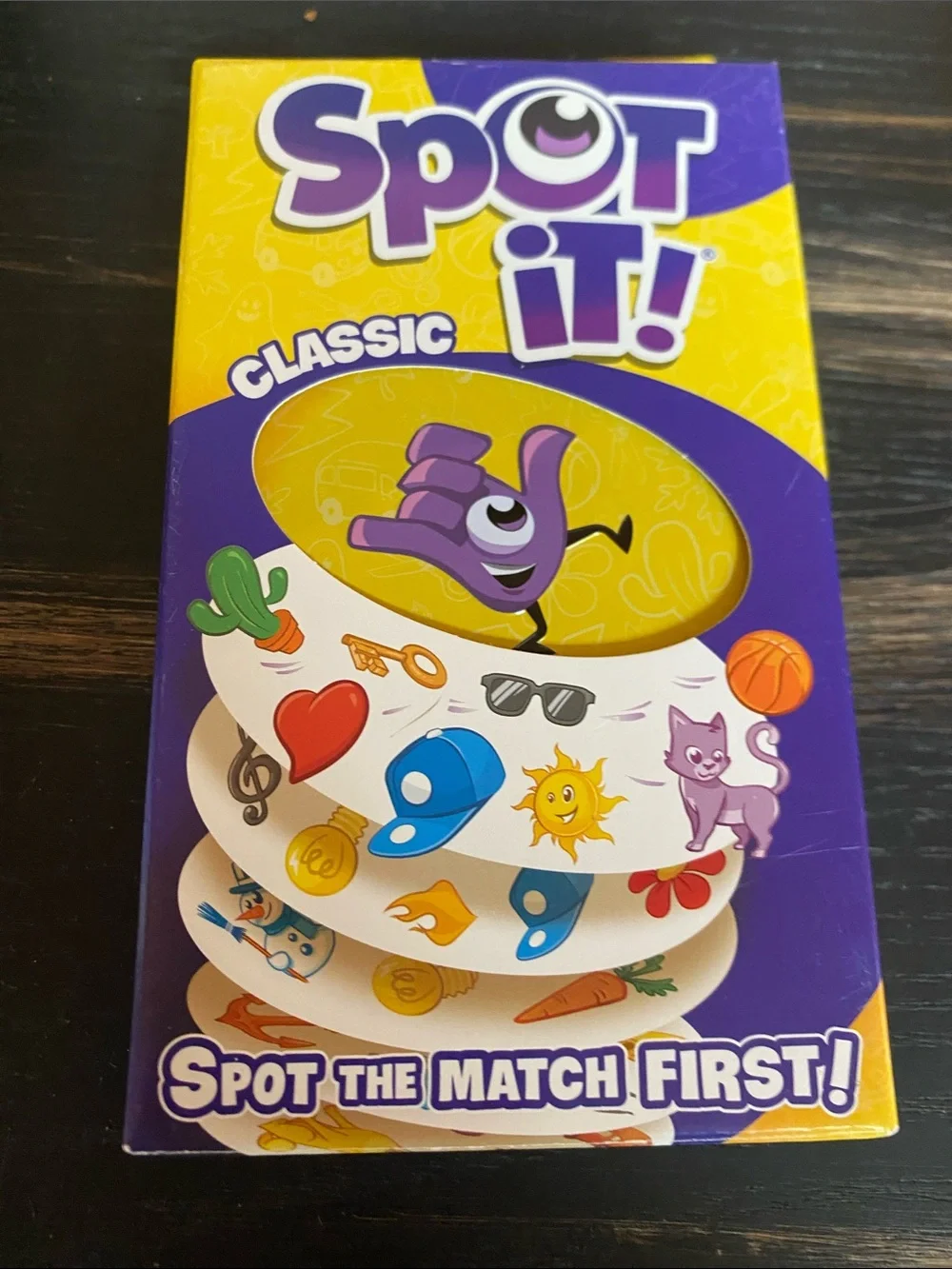 Classic Matching Game - Purple & Yellow